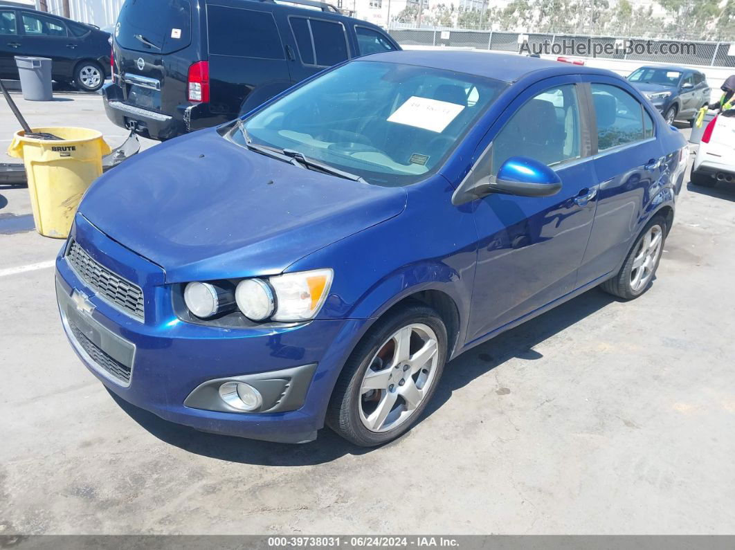 2013 Chevrolet Sonic Ltz Auto Синий vin: 1G1JE5SHXD4171772