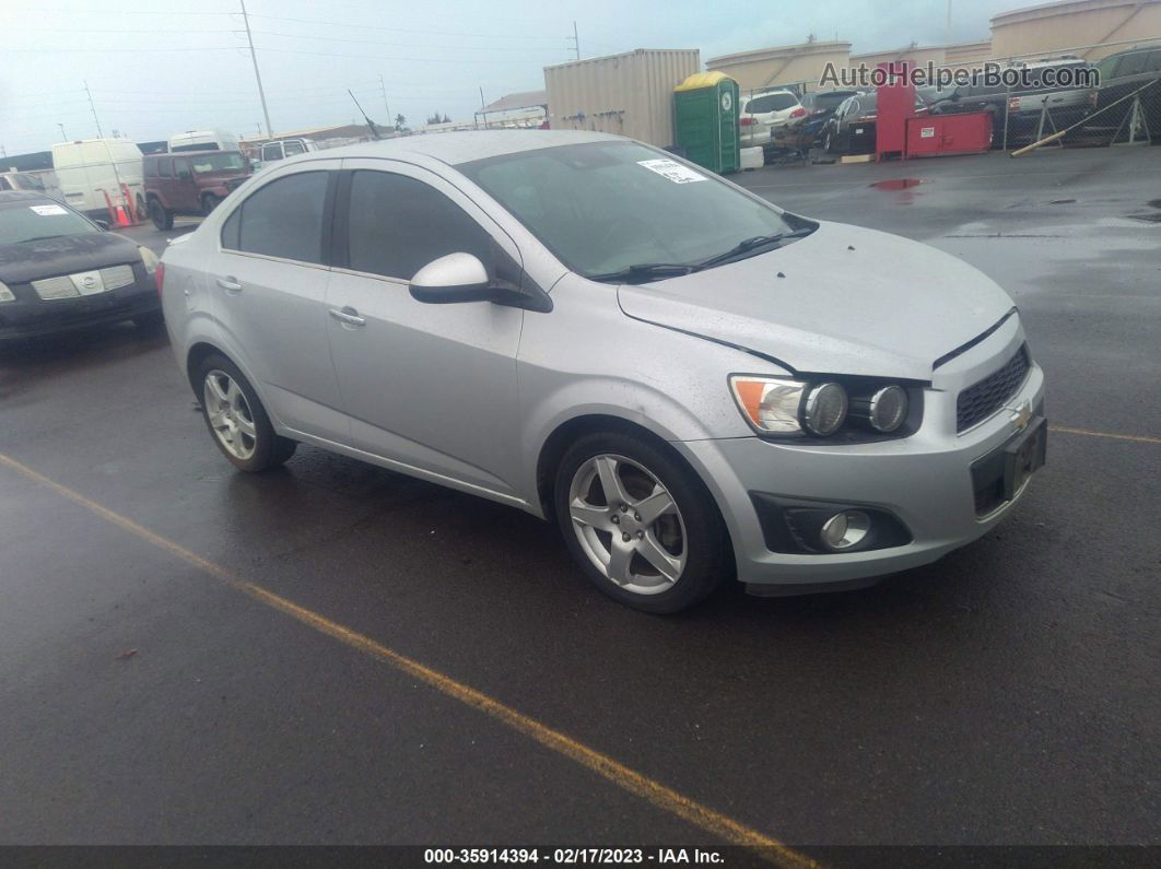 2014 Chevrolet Sonic Ltz Auto Silver vin: 1G1JE5SHXE4121908