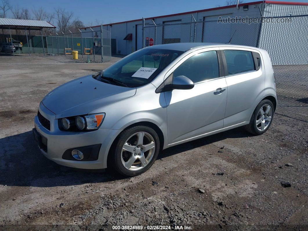 2013 Chevrolet Sonic Ltz Auto Silver vin: 1G1JE6SB0D4222312