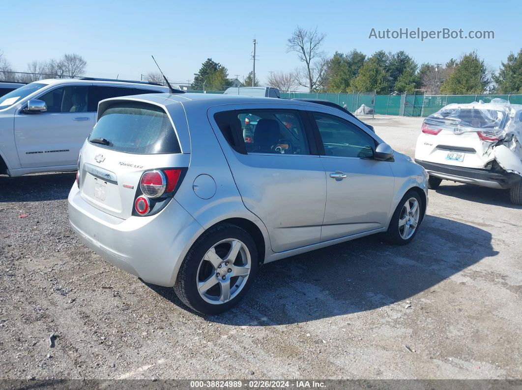 2013 Chevrolet Sonic Ltz Auto Silver vin: 1G1JE6SB0D4222312