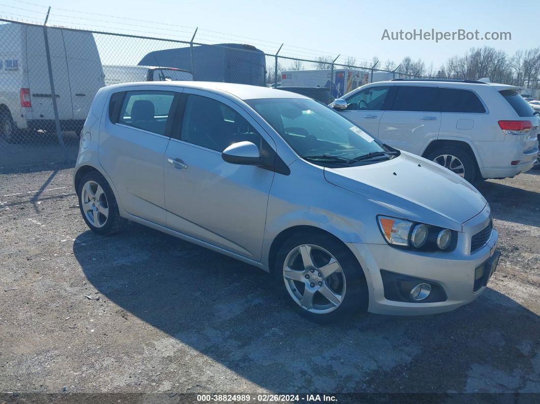 2013 Chevrolet Sonic Ltz Auto Silver vin: 1G1JE6SB0D4222312