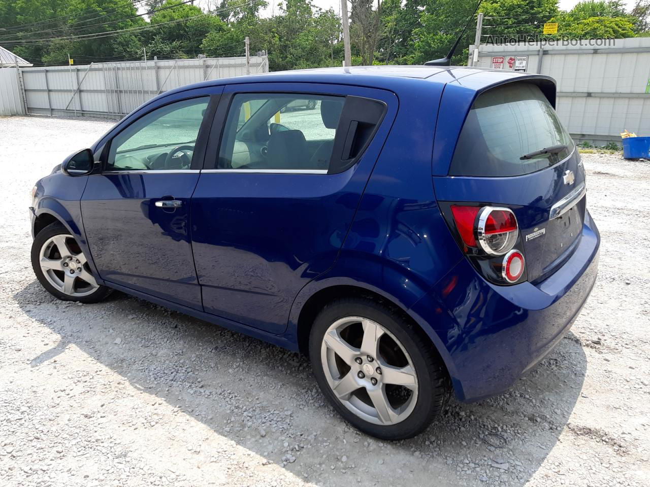 2014 Chevrolet Sonic Ltz Синий vin: 1G1JE6SB0E4220738