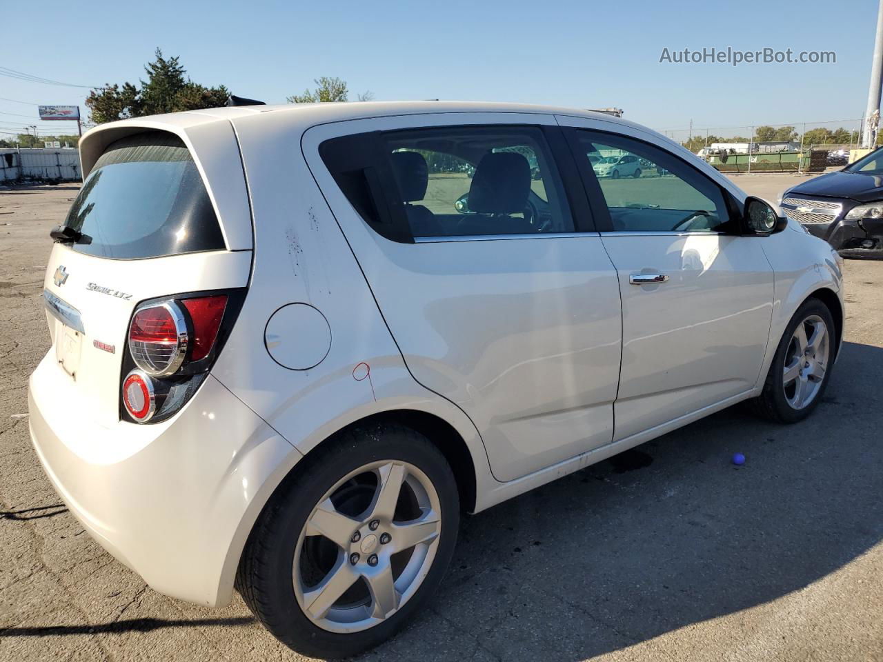 2013 Chevrolet Sonic Ltz White vin: 1G1JE6SB2D4239418