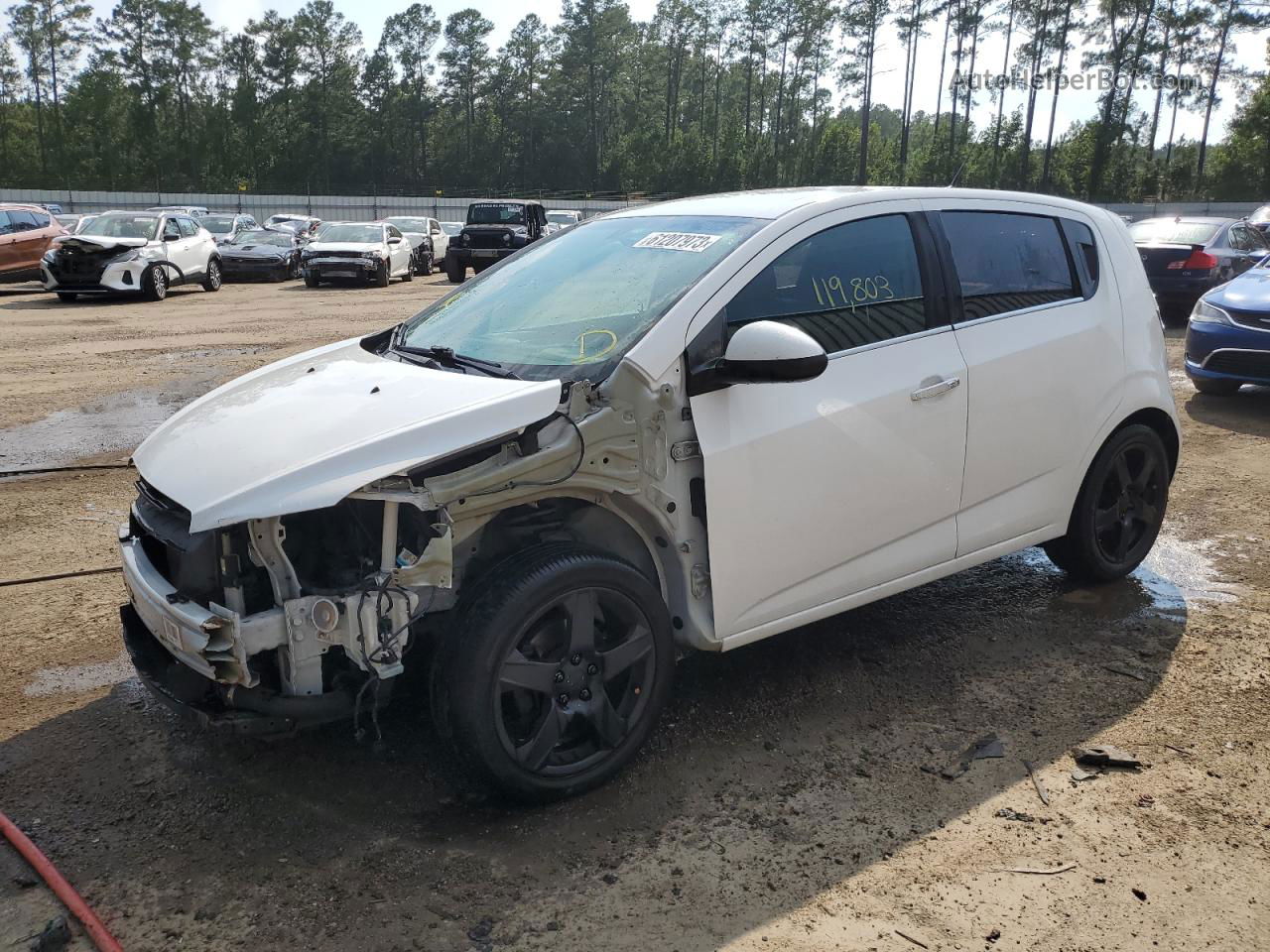 2014 Chevrolet Sonic Ltz White vin: 1G1JE6SB3E4120214