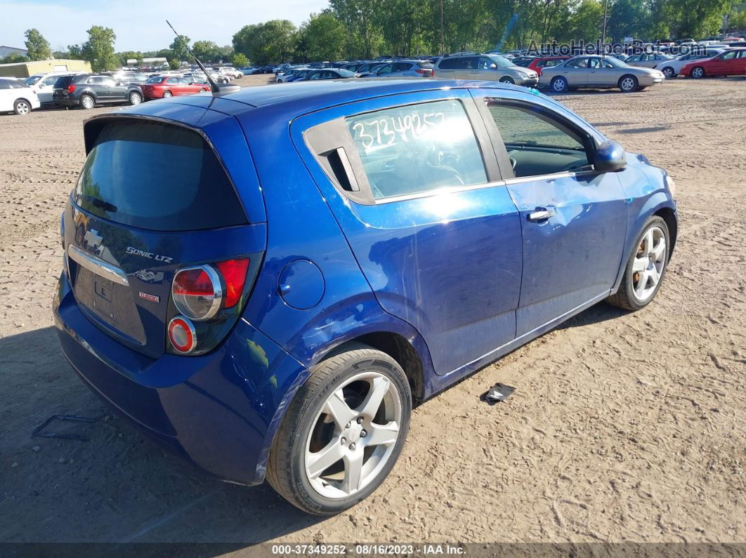 2014 Chevrolet Sonic Ltz Синий vin: 1G1JE6SB3E4131889