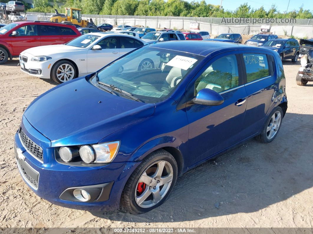 2014 Chevrolet Sonic Ltz Blue vin: 1G1JE6SB3E4131889