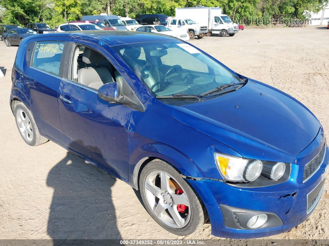 2014 Chevrolet Sonic Ltz Синий vin: 1G1JE6SB3E4131889