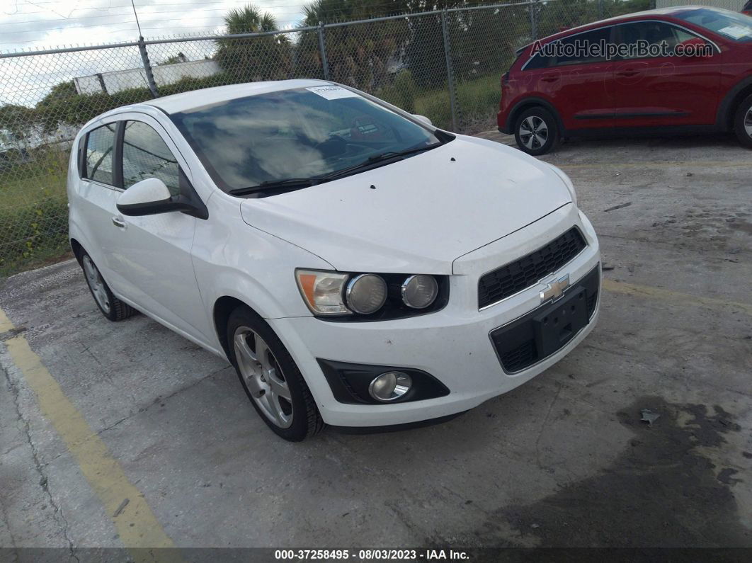 2014 Chevrolet Sonic Ltz White vin: 1G1JE6SB3E4219020