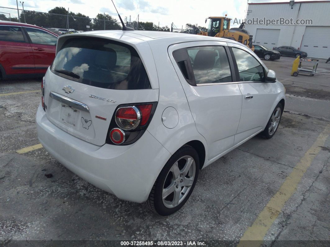 2014 Chevrolet Sonic Ltz White vin: 1G1JE6SB3E4219020