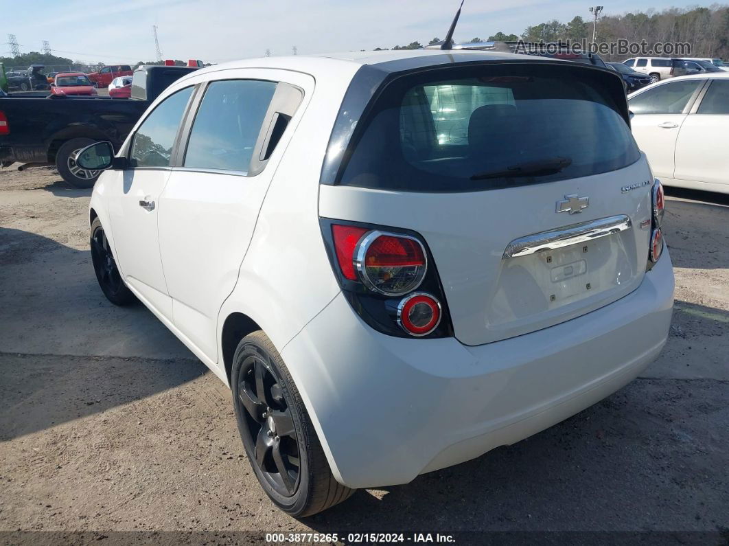 2013 Chevrolet Sonic Ltz Auto White vin: 1G1JE6SB7D4103706