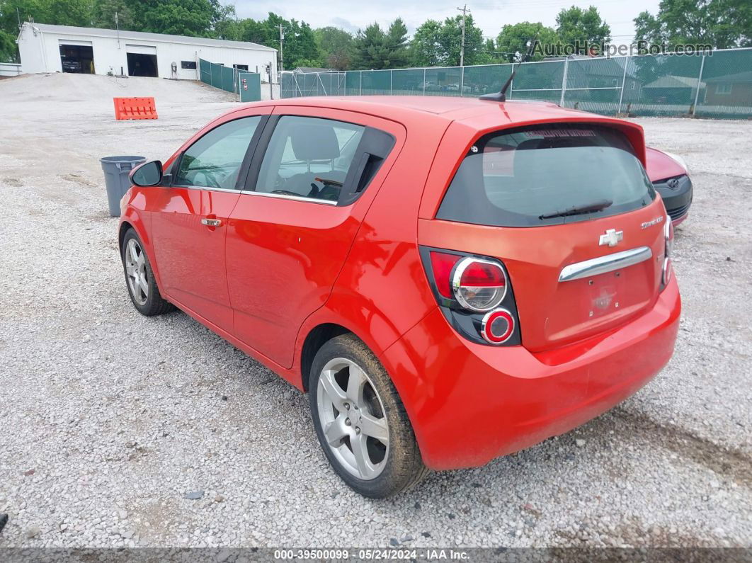 2013 Chevrolet Sonic Ltz Auto Orange vin: 1G1JE6SB7D4103852