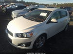 2013 Chevrolet Sonic Ltz Auto White vin: 1G1JE6SB7D4235414