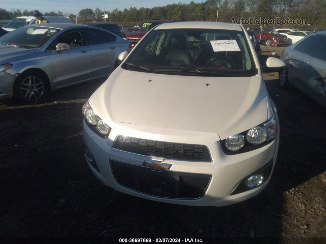 2013 Chevrolet Sonic Ltz Auto White vin: 1G1JE6SB7D4235414