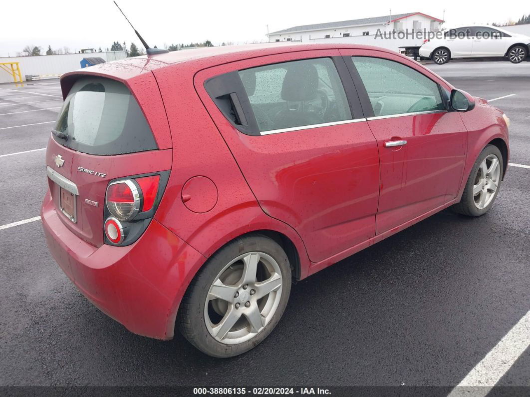 2014 Chevrolet Sonic Ltz Auto Red vin: 1G1JE6SB7E4190623