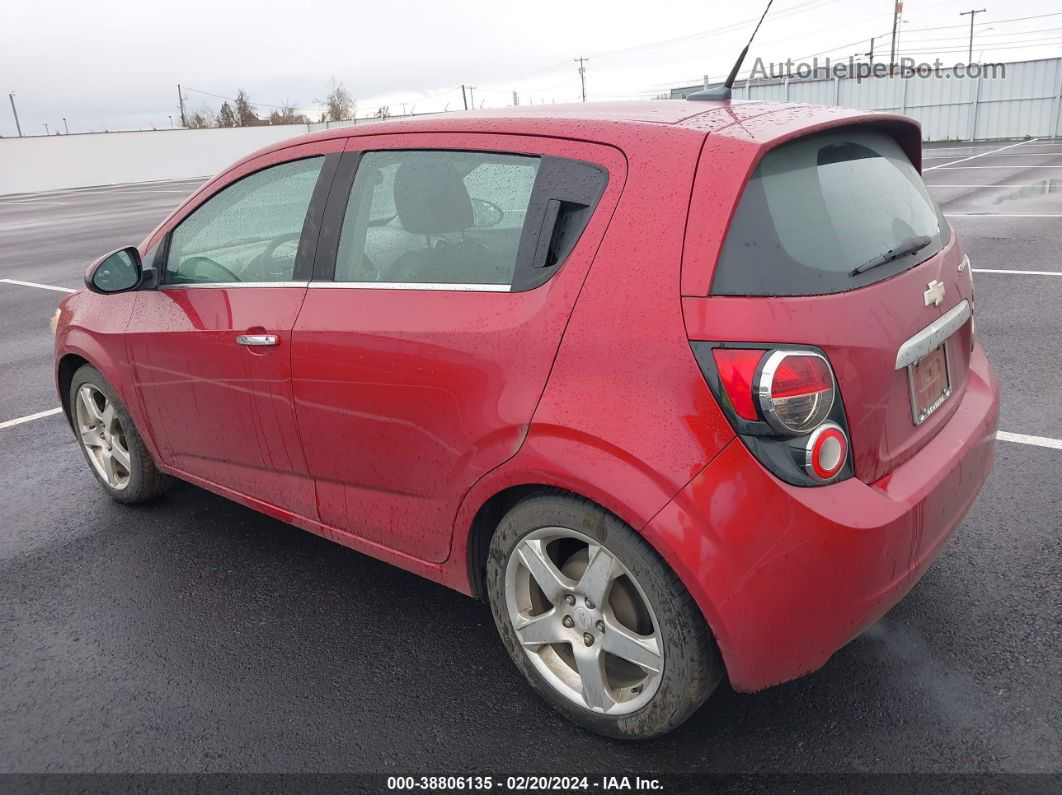 2014 Chevrolet Sonic Ltz Auto Red vin: 1G1JE6SB7E4190623