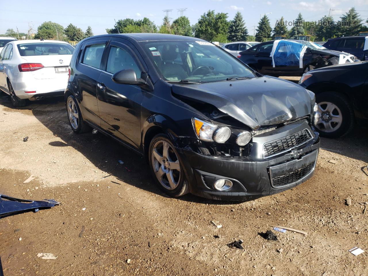 2014 Chevrolet Sonic Ltz Черный vin: 1G1JE6SB8E4237349