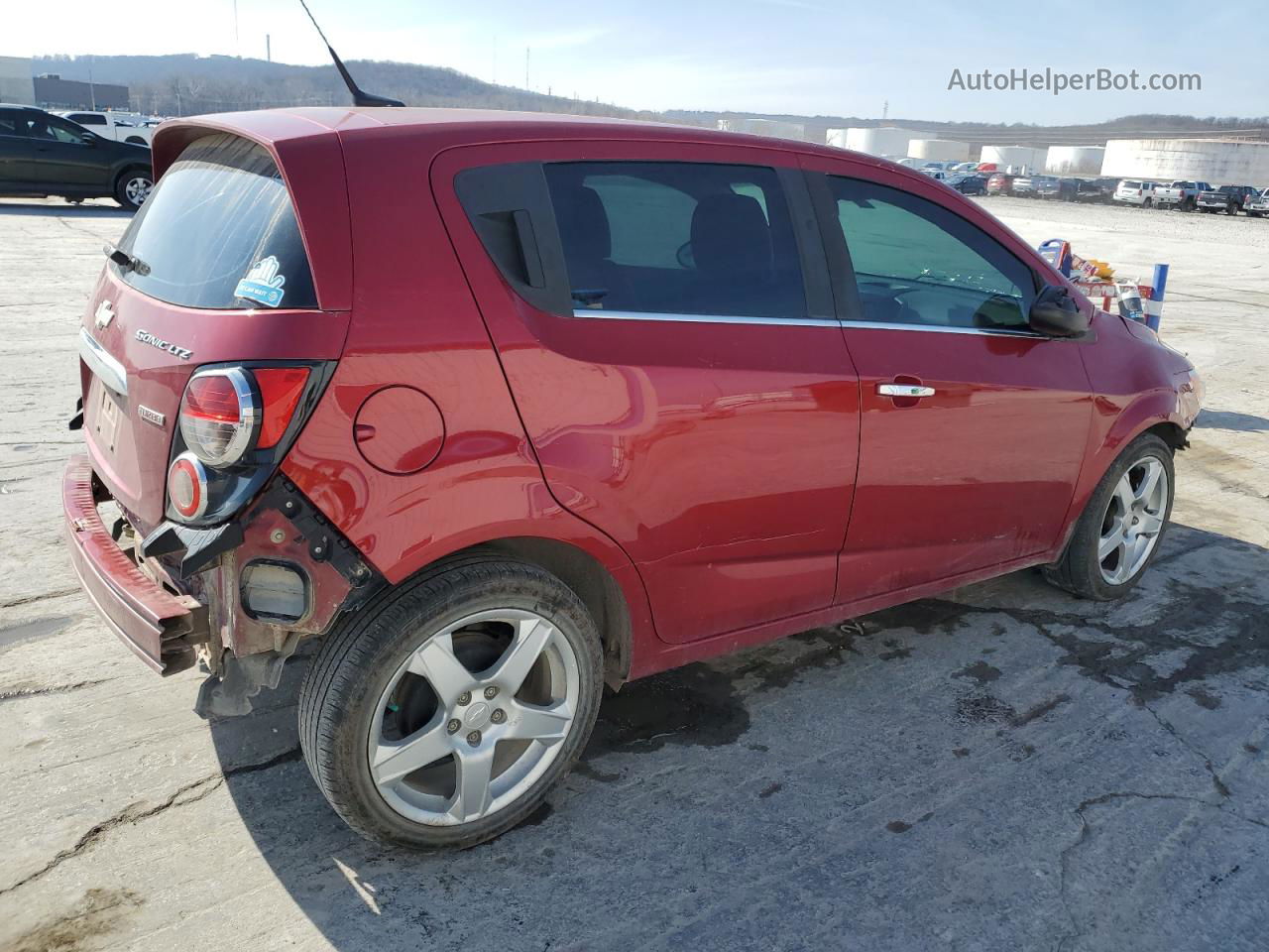 2013 Chevrolet Sonic Ltz Red vin: 1G1JE6SB9D4163499