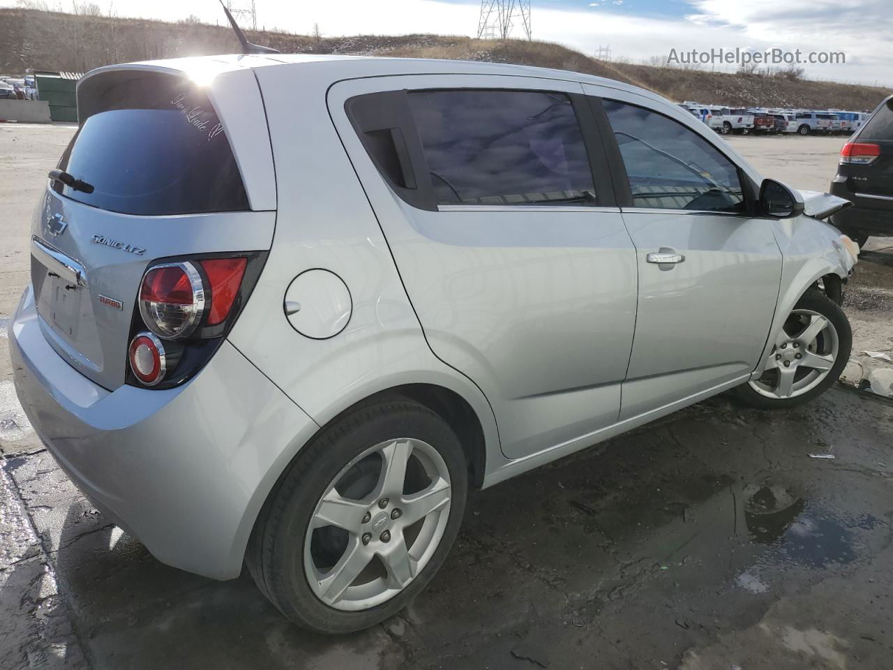 2014 Chevrolet Sonic Ltz Silver vin: 1G1JE6SB9E4189862