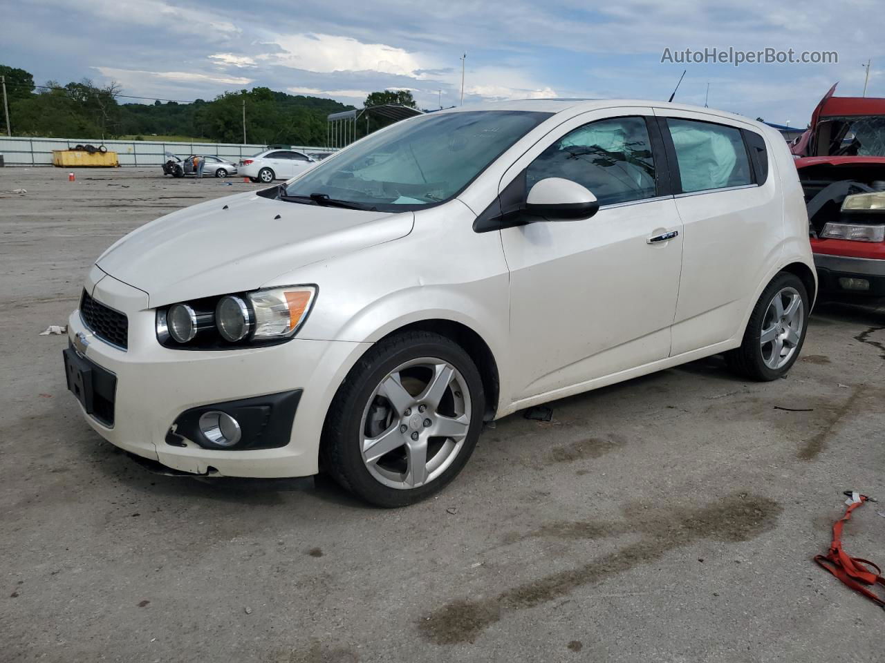 2014 Chevrolet Sonic Ltz White vin: 1G1JE6SG3E4236783