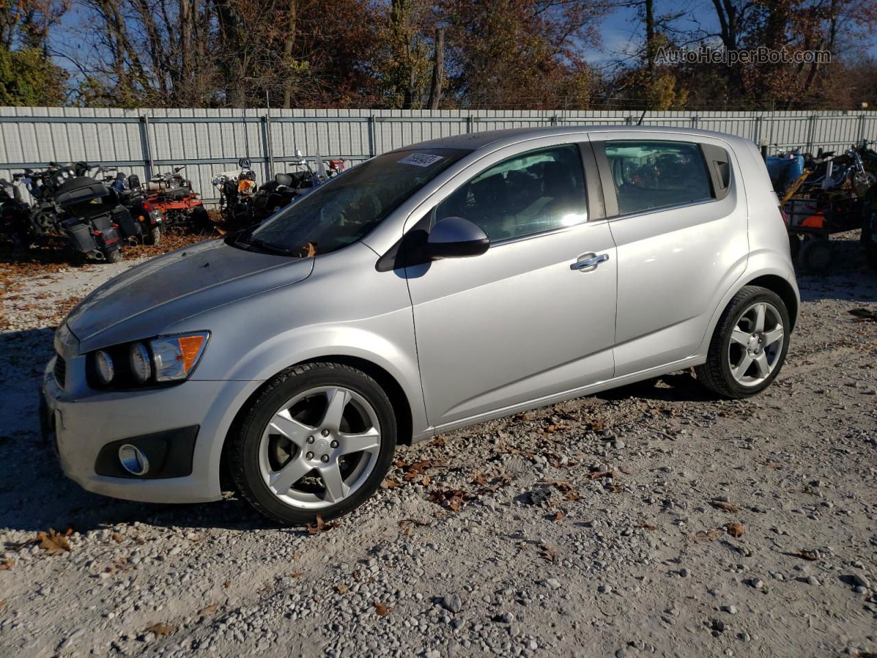 2013 Chevrolet Sonic Ltz Silver vin: 1G1JE6SG9D4192481