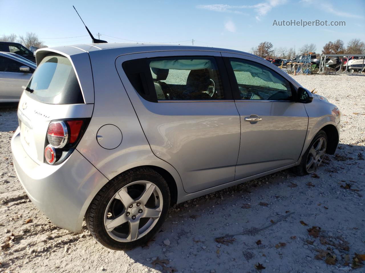 2013 Chevrolet Sonic Ltz Silver vin: 1G1JE6SG9D4192481