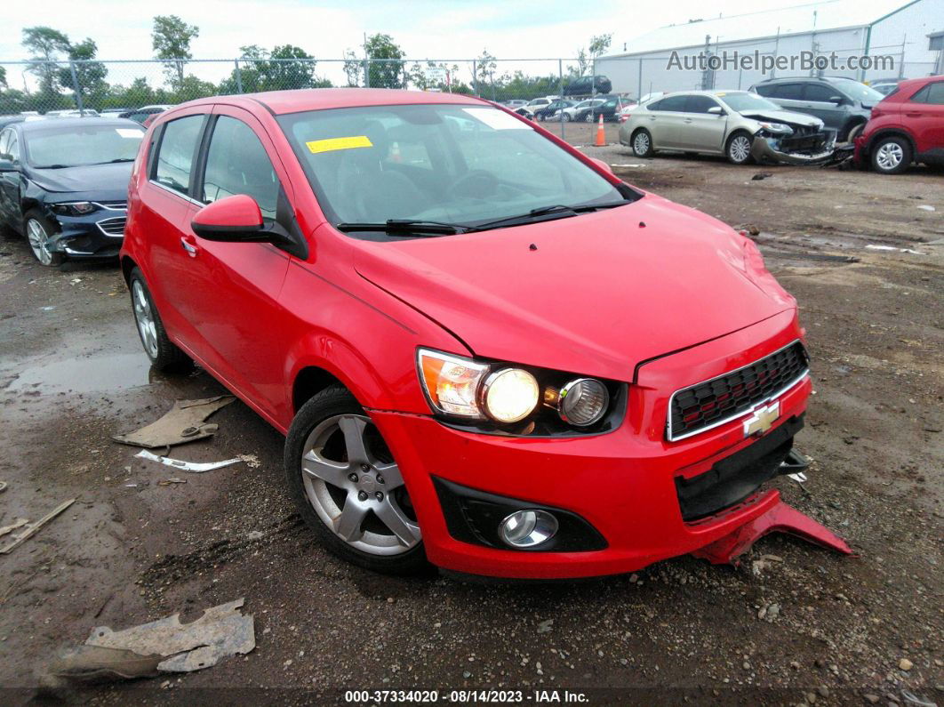 2013 Chevrolet Sonic Ltz Red vin: 1G1JE6SH2D4120496