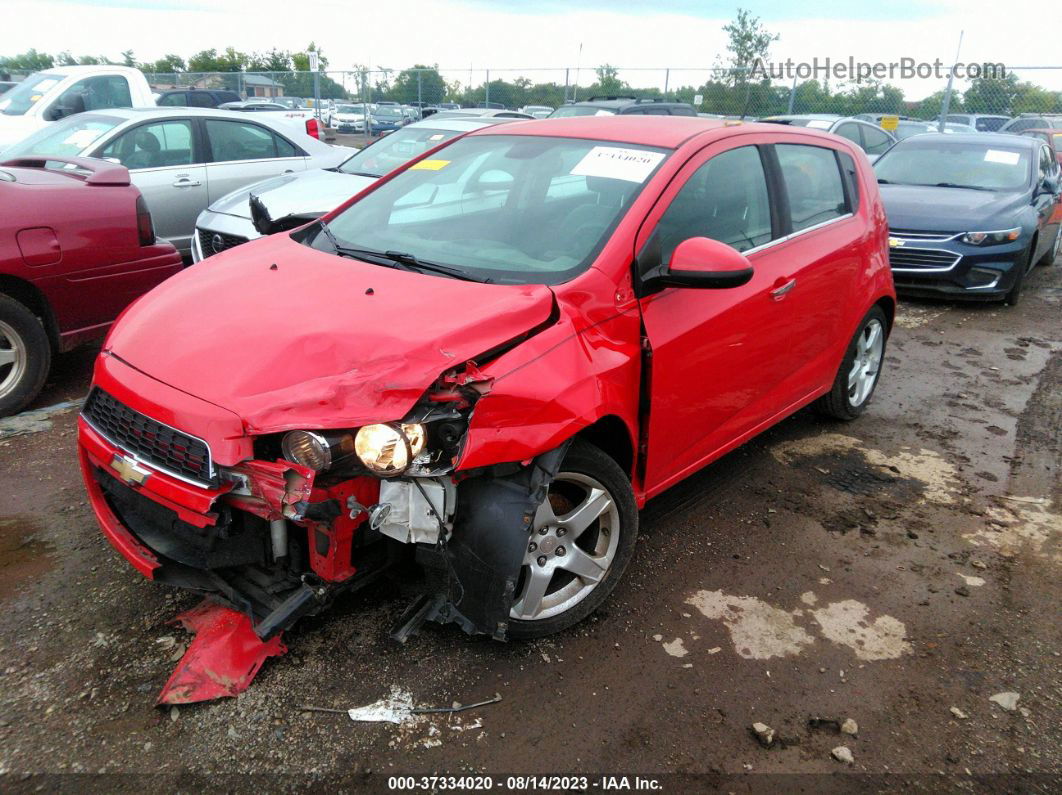 2013 Chevrolet Sonic Ltz Red vin: 1G1JE6SH2D4120496