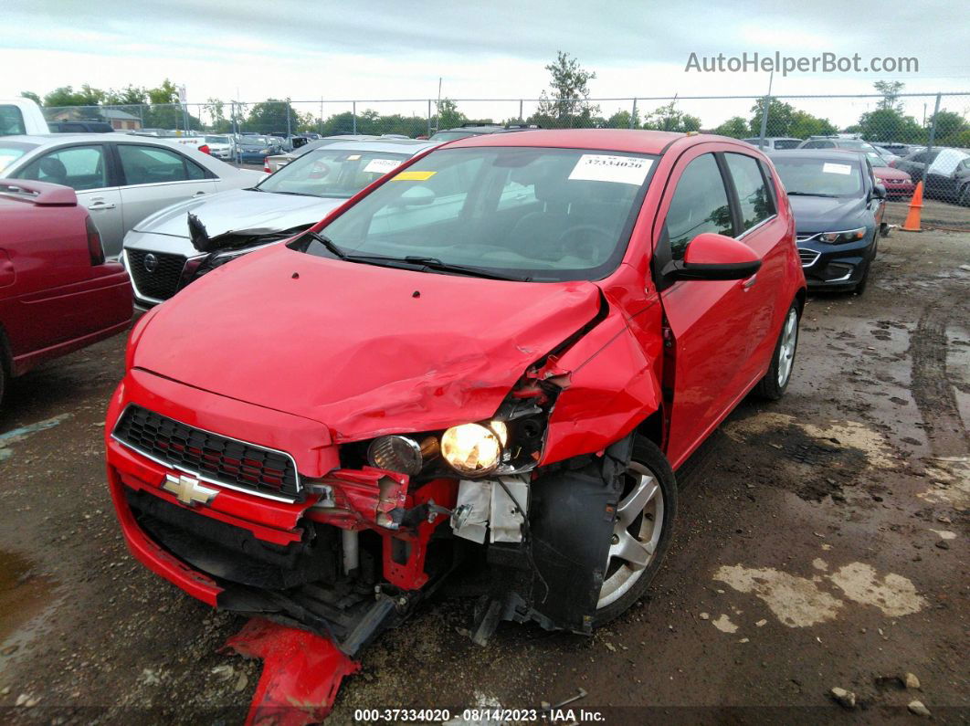 2013 Chevrolet Sonic Ltz Red vin: 1G1JE6SH2D4120496