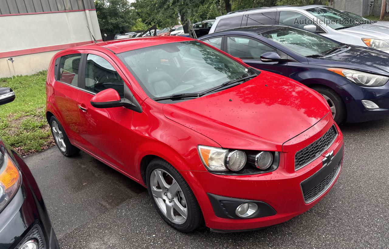 2013 Chevrolet Sonic Ltz Red vin: 1G1JE6SHXD4121086