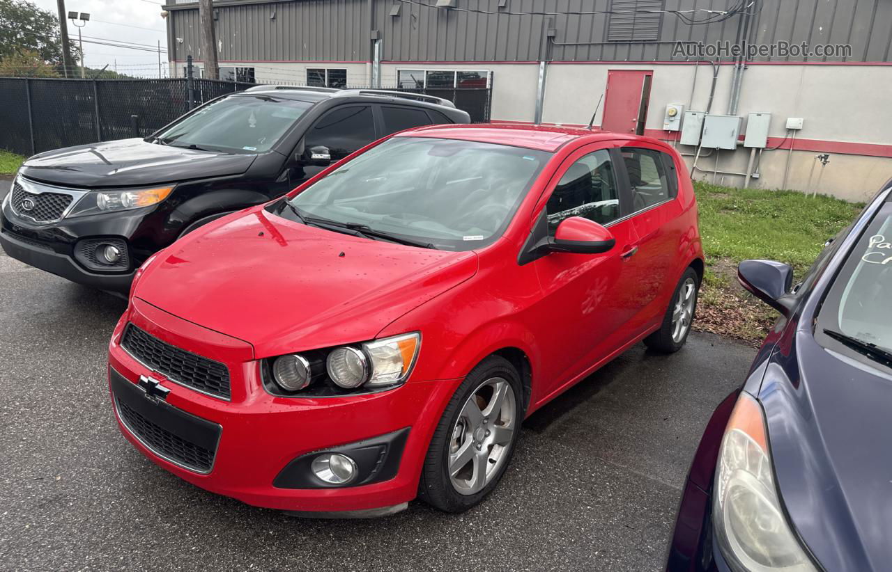 2013 Chevrolet Sonic Ltz Red vin: 1G1JE6SHXD4121086