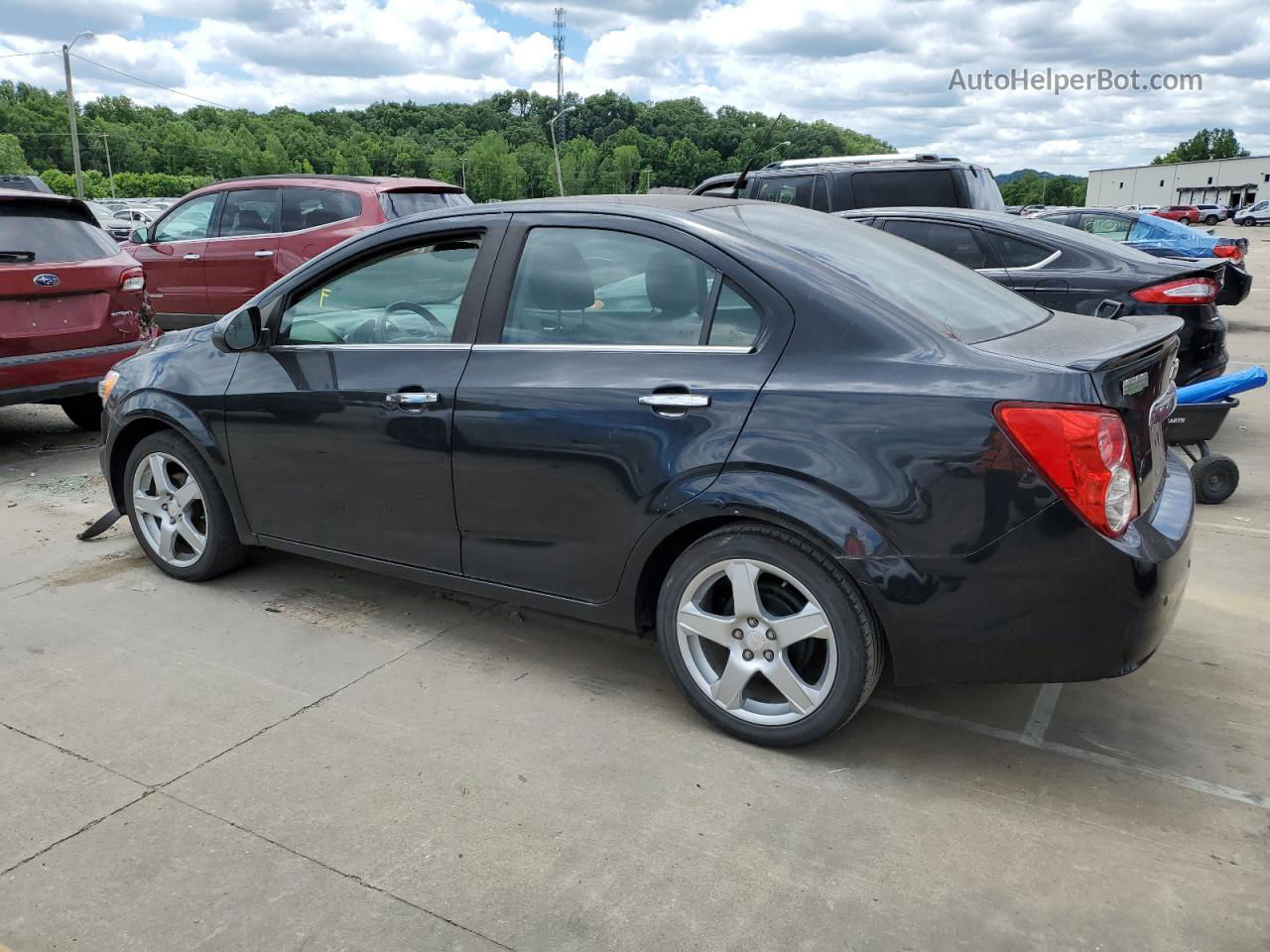 2014 Chevrolet Sonic Ltz Black vin: 1G1JF5SB5E4149396