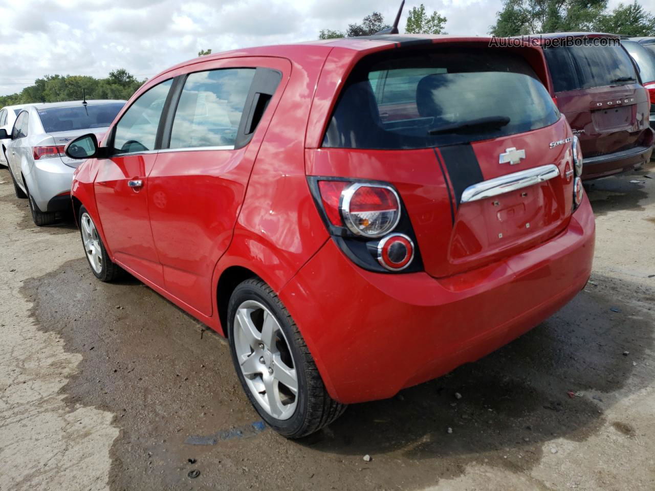 2013 Chevrolet Sonic Ltz Red vin: 1G1JF6SB4D4112425