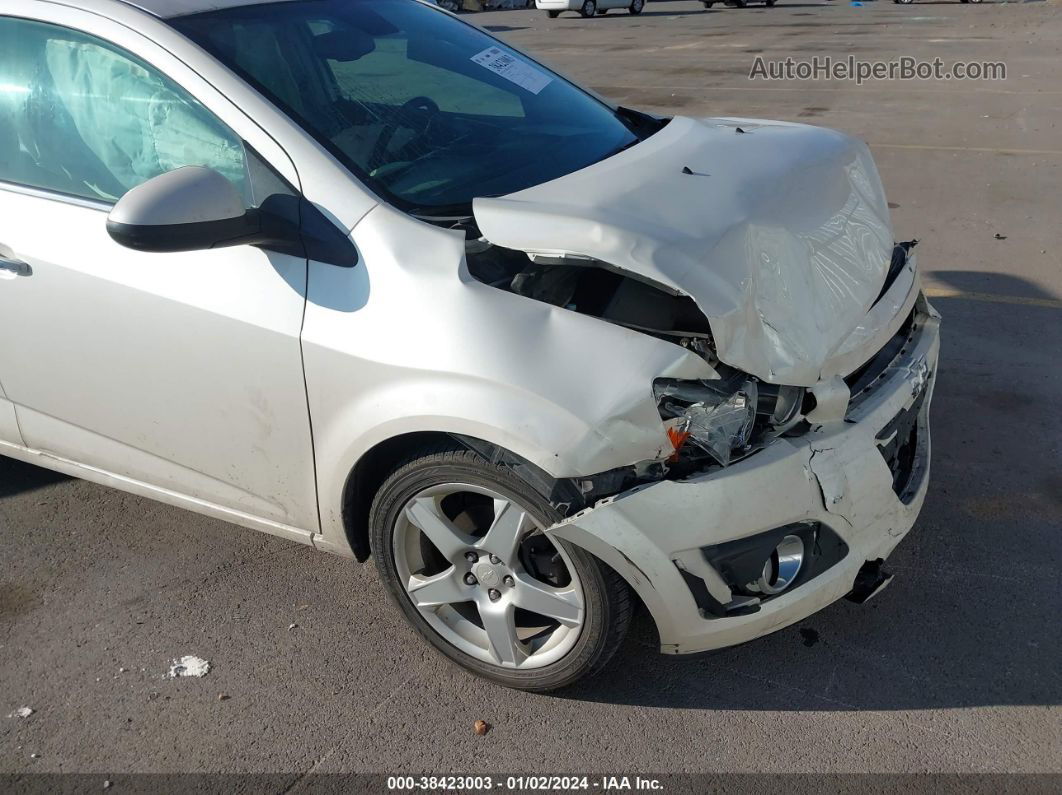 2013 Chevrolet Sonic Ltz Manual White vin: 1G1JF6SB6D4252623