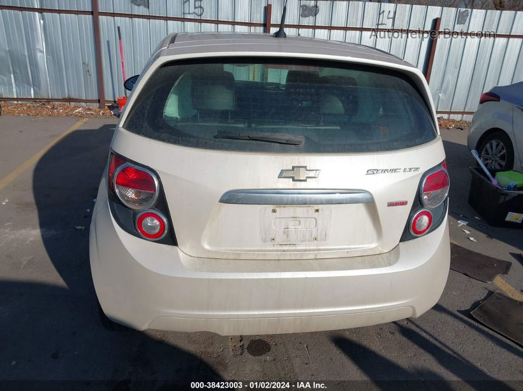 2013 Chevrolet Sonic Ltz Manual White vin: 1G1JF6SB6D4252623