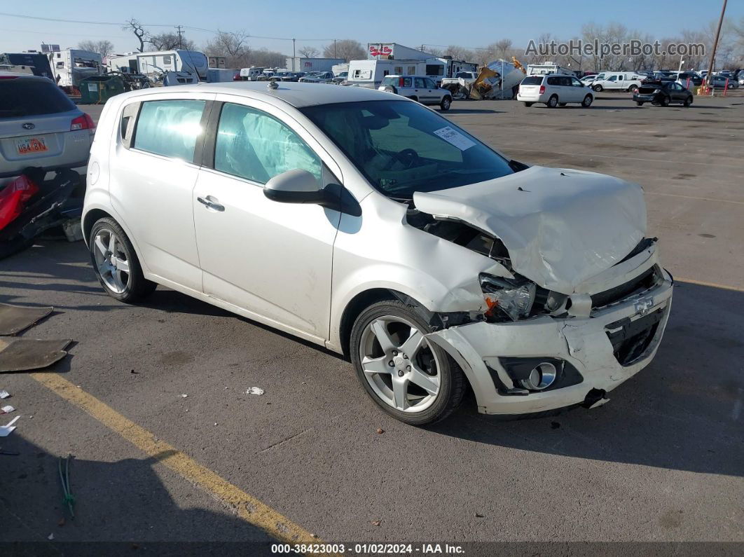 2013 Chevrolet Sonic Ltz Manual White vin: 1G1JF6SB6D4252623