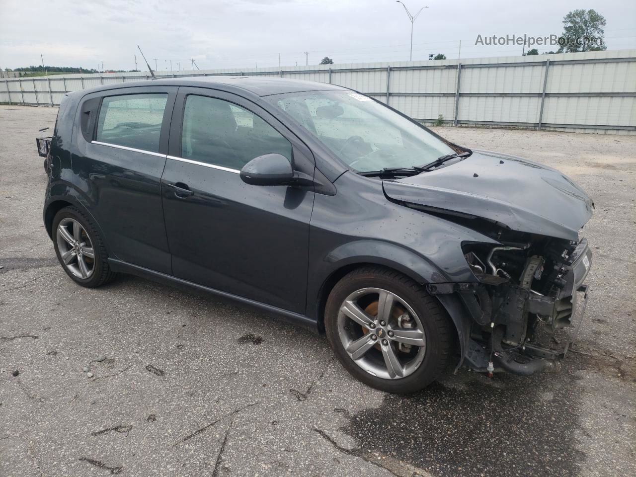 2014 Chevrolet Sonic Rs Gray vin: 1G1JG6SB0E4195706