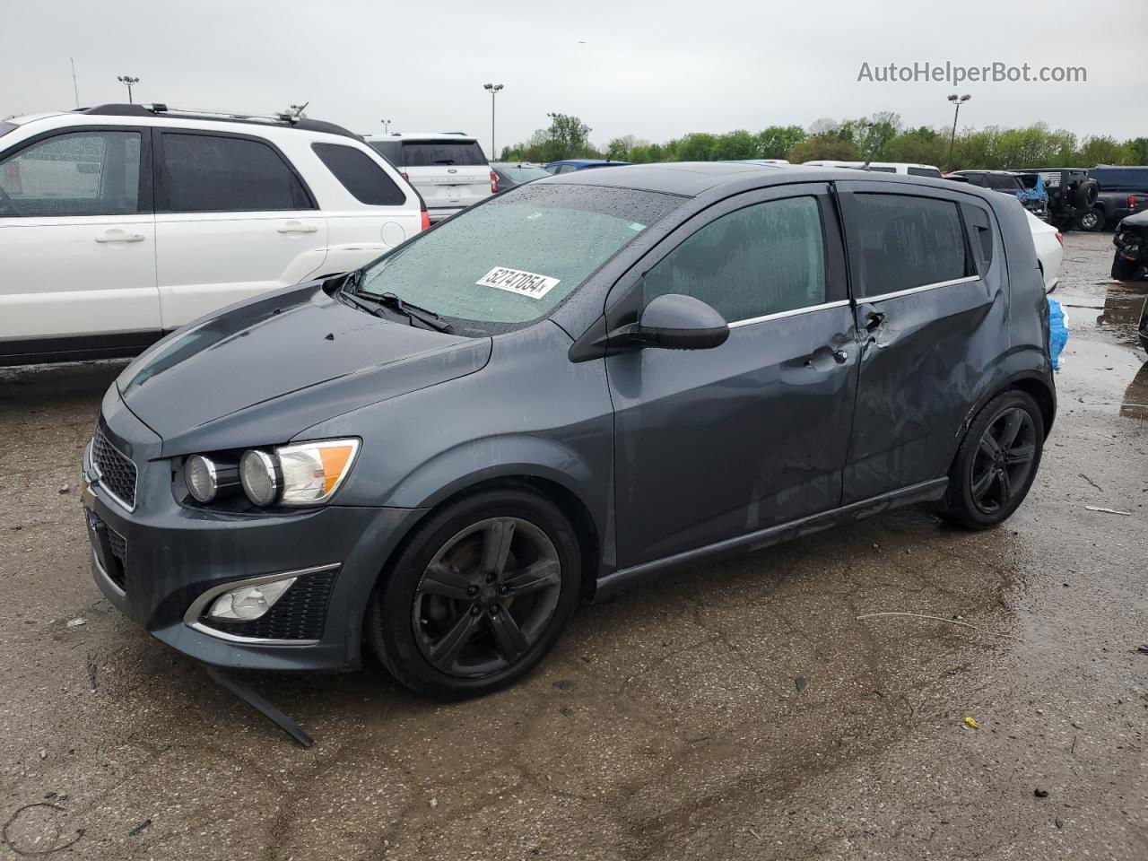 2013 Chevrolet Sonic Rs Gray vin: 1G1JG6SB1D4172627