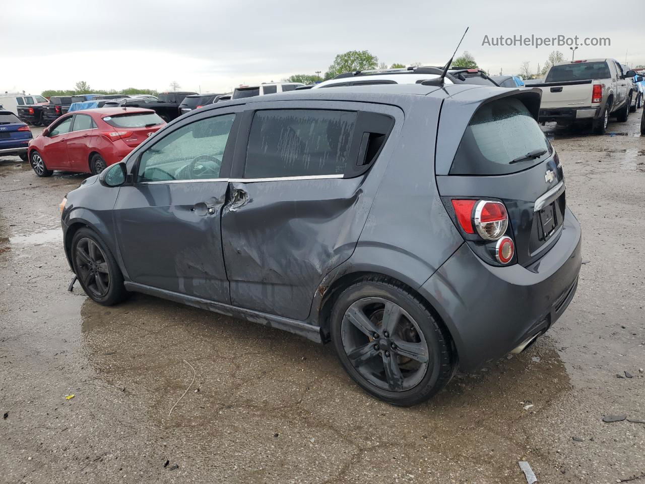 2013 Chevrolet Sonic Rs Gray vin: 1G1JG6SB1D4172627