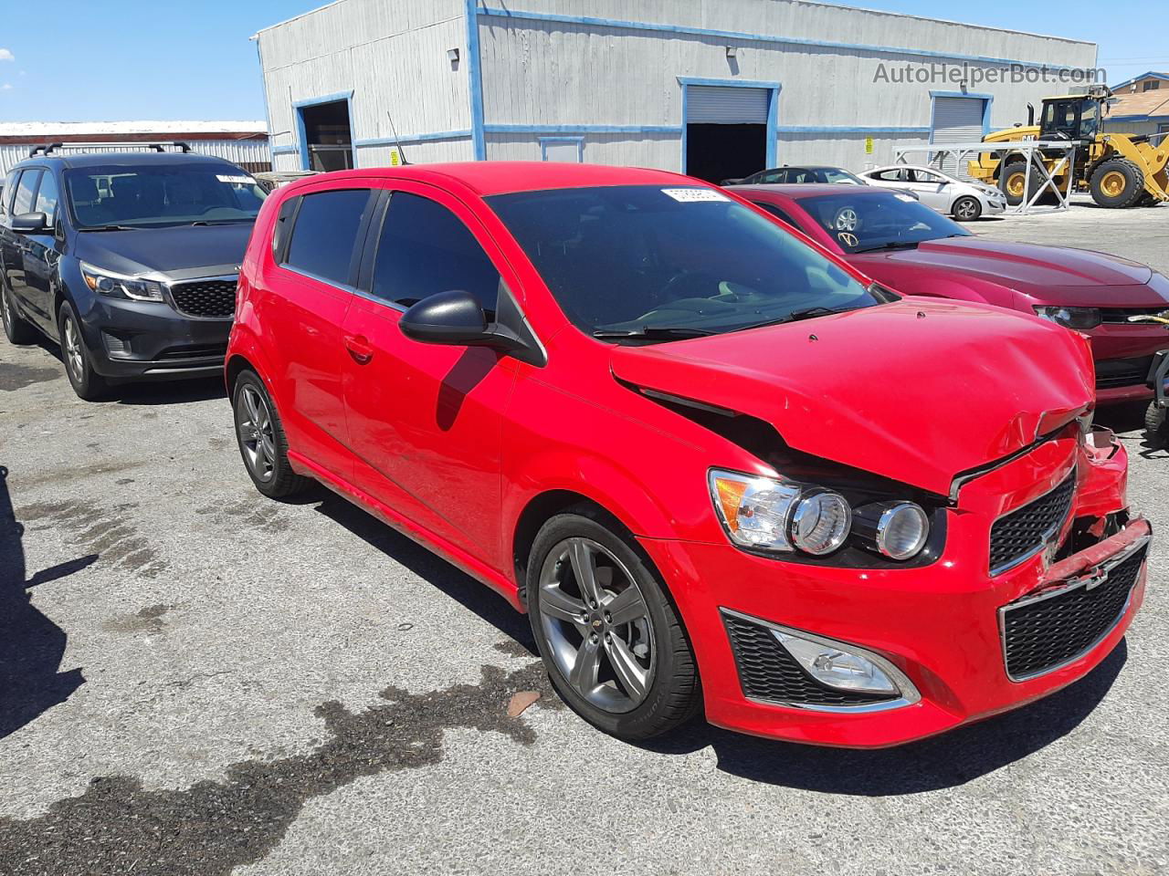 2014 Chevrolet Sonic Rs Red vin: 1G1JG6SB2E4195948