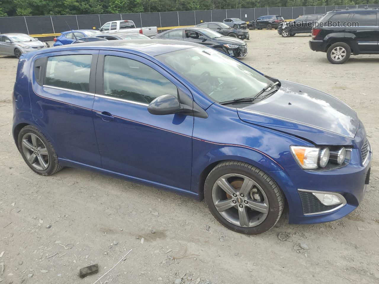 2014 Chevrolet Sonic Rs Blue vin: 1G1JG6SB3E4211154