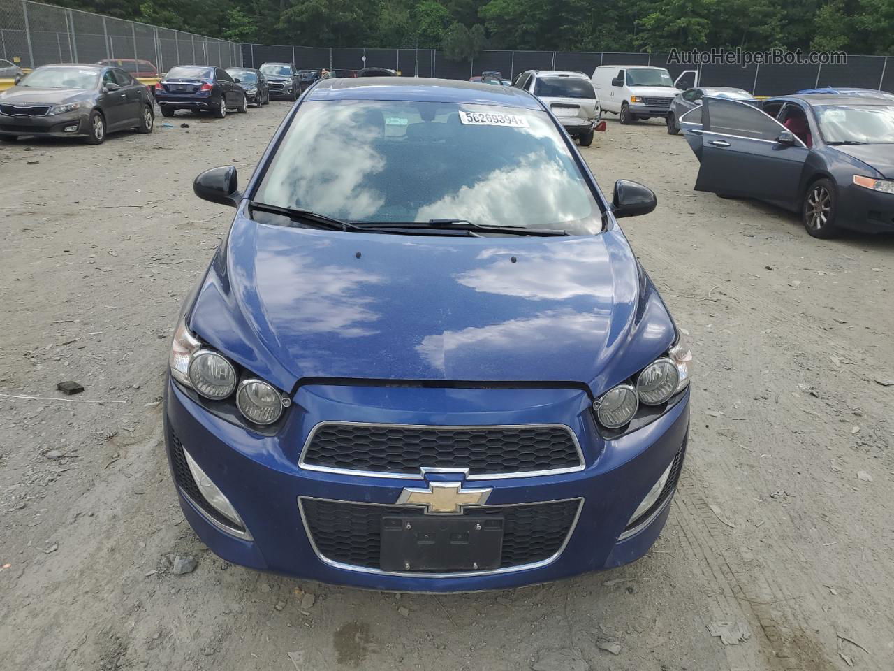 2014 Chevrolet Sonic Rs Blue vin: 1G1JG6SB3E4211154