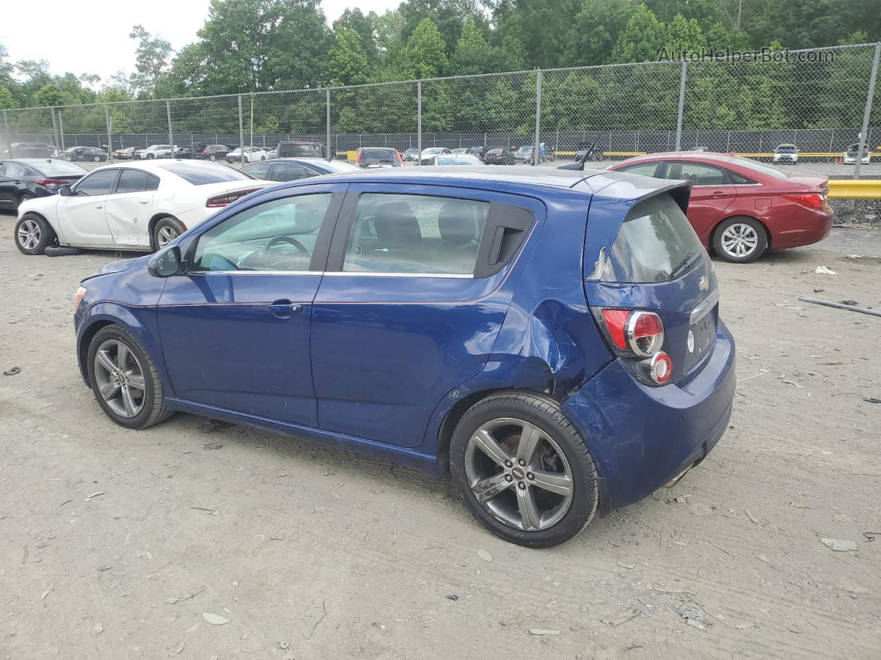 2014 Chevrolet Sonic Rs Blue vin: 1G1JG6SB3E4211154