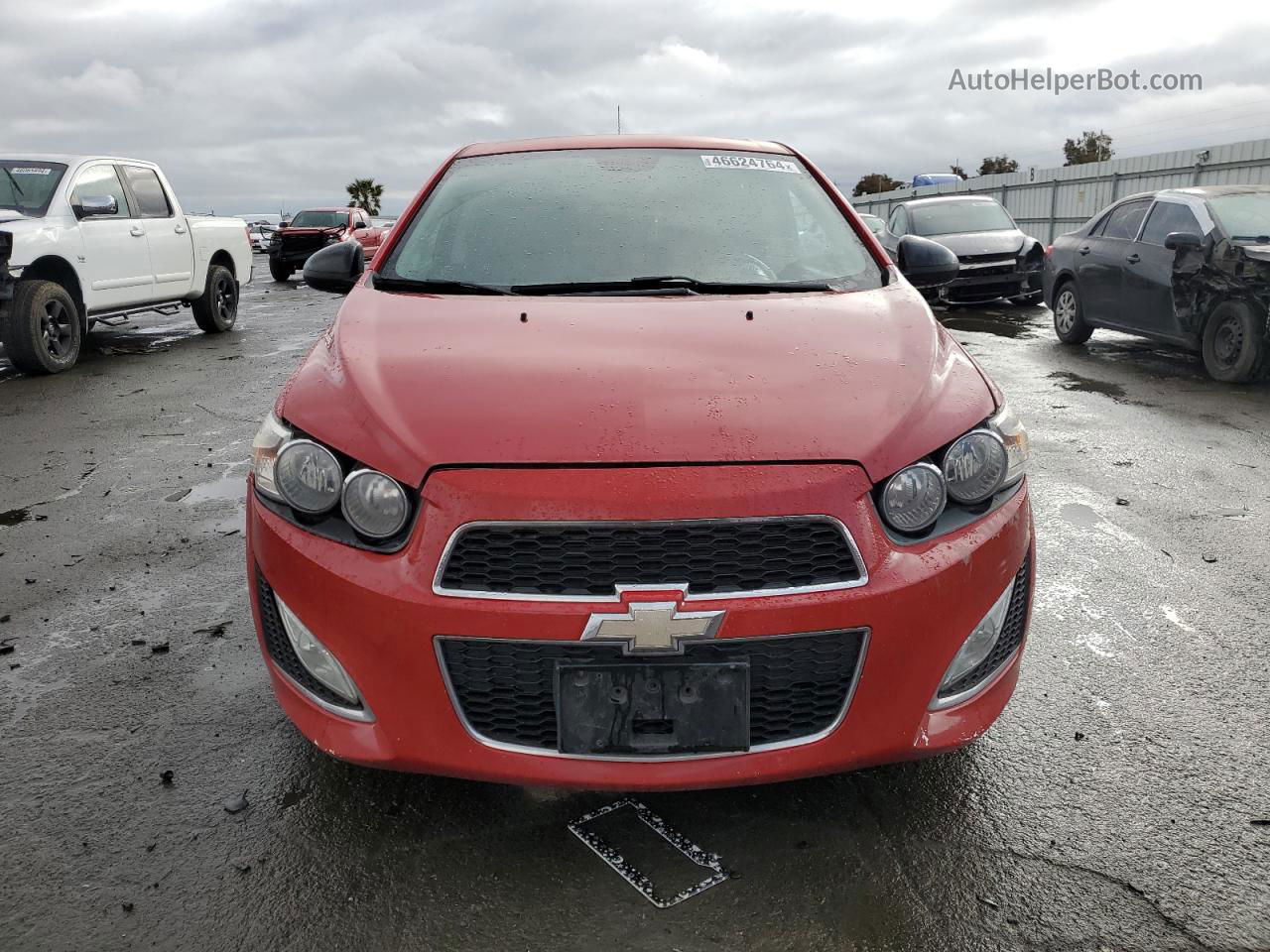 2013 Chevrolet Sonic Rs Red vin: 1G1JG6SB9D4176764