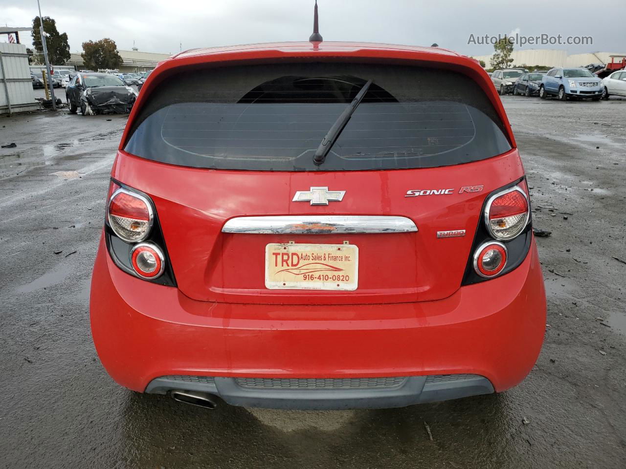 2013 Chevrolet Sonic Rs Red vin: 1G1JG6SB9D4176764