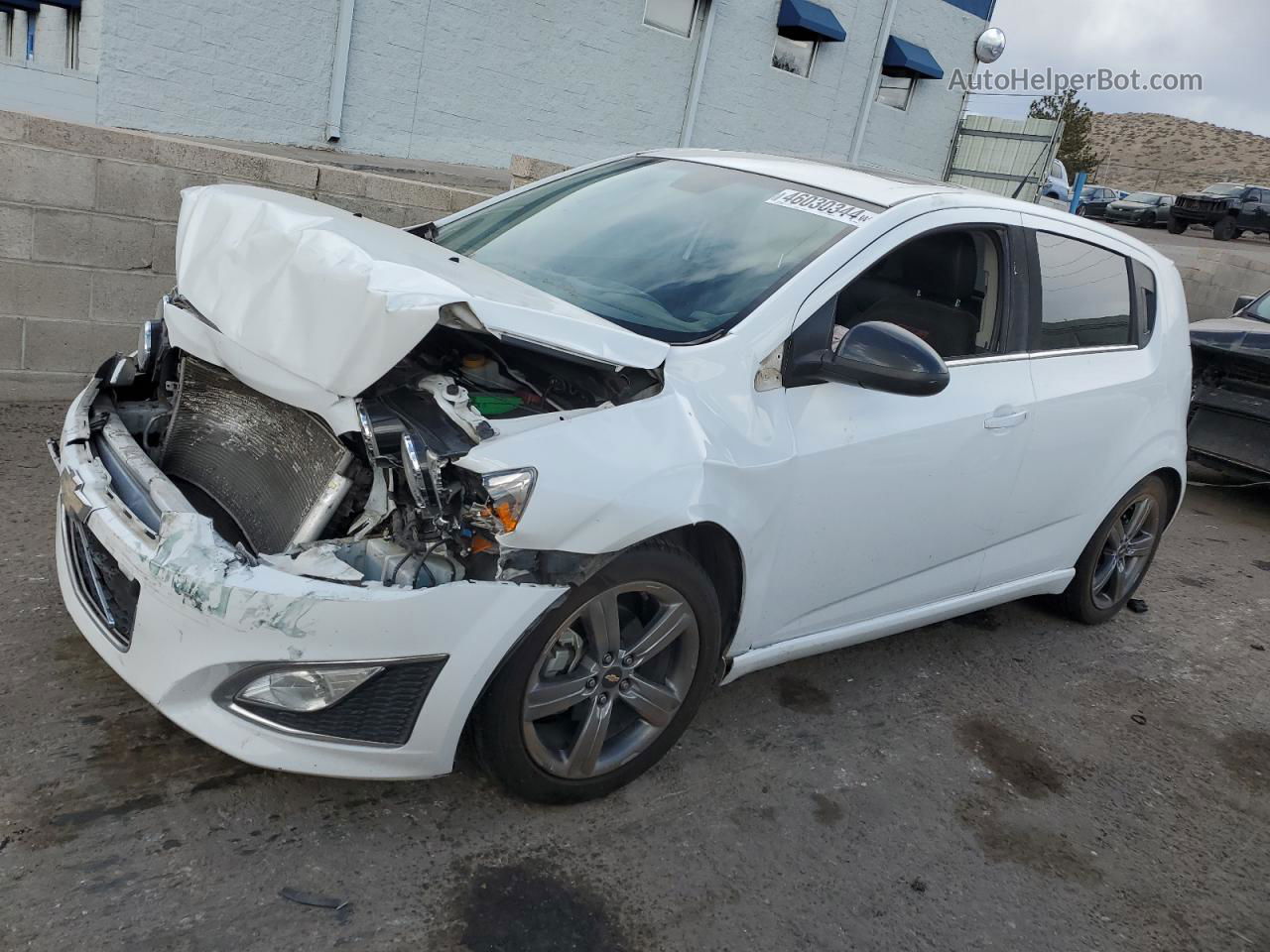 2013 Chevrolet Sonic Rs White vin: 1G1JH6SB1D4145716