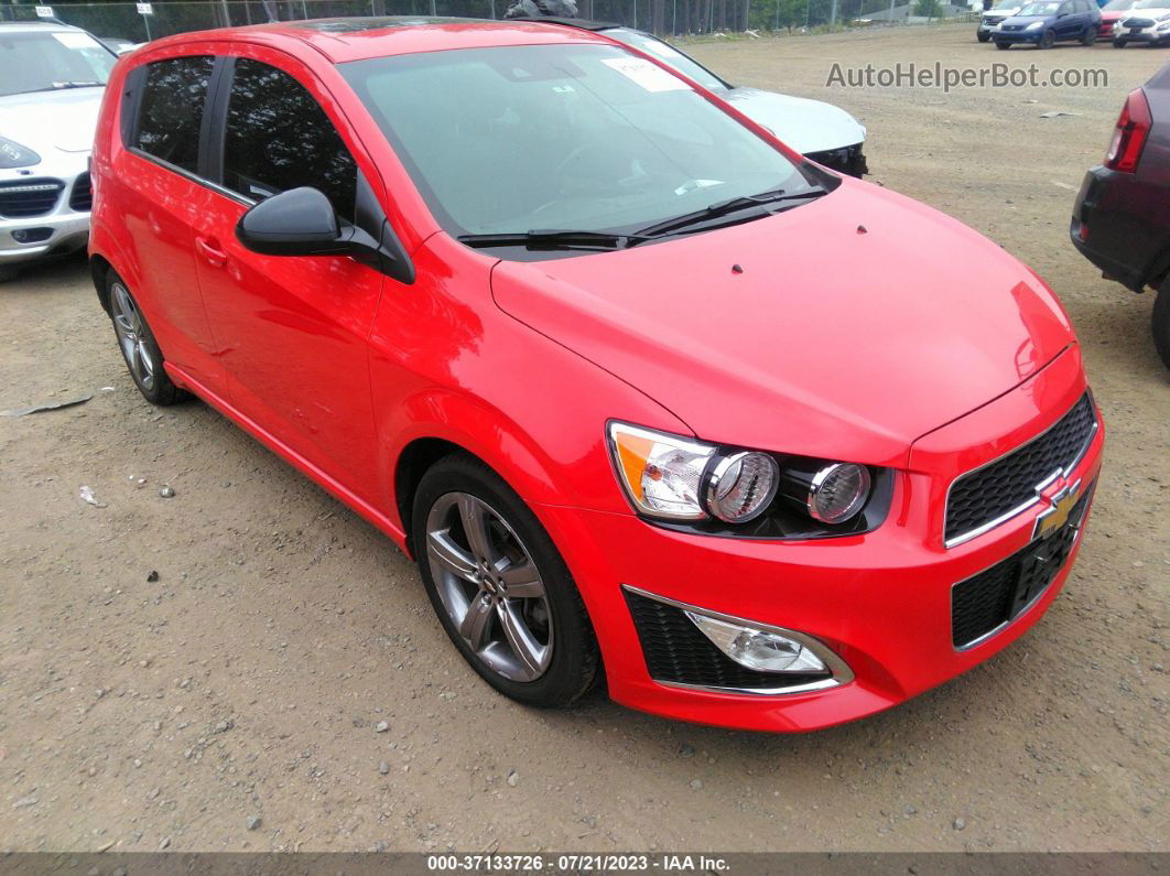 2014 Chevrolet Sonic Rs Red vin: 1G1JH6SB1E4108361