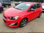 2014 Chevrolet Sonic Rs Red vin: 1G1JH6SB1E4108361