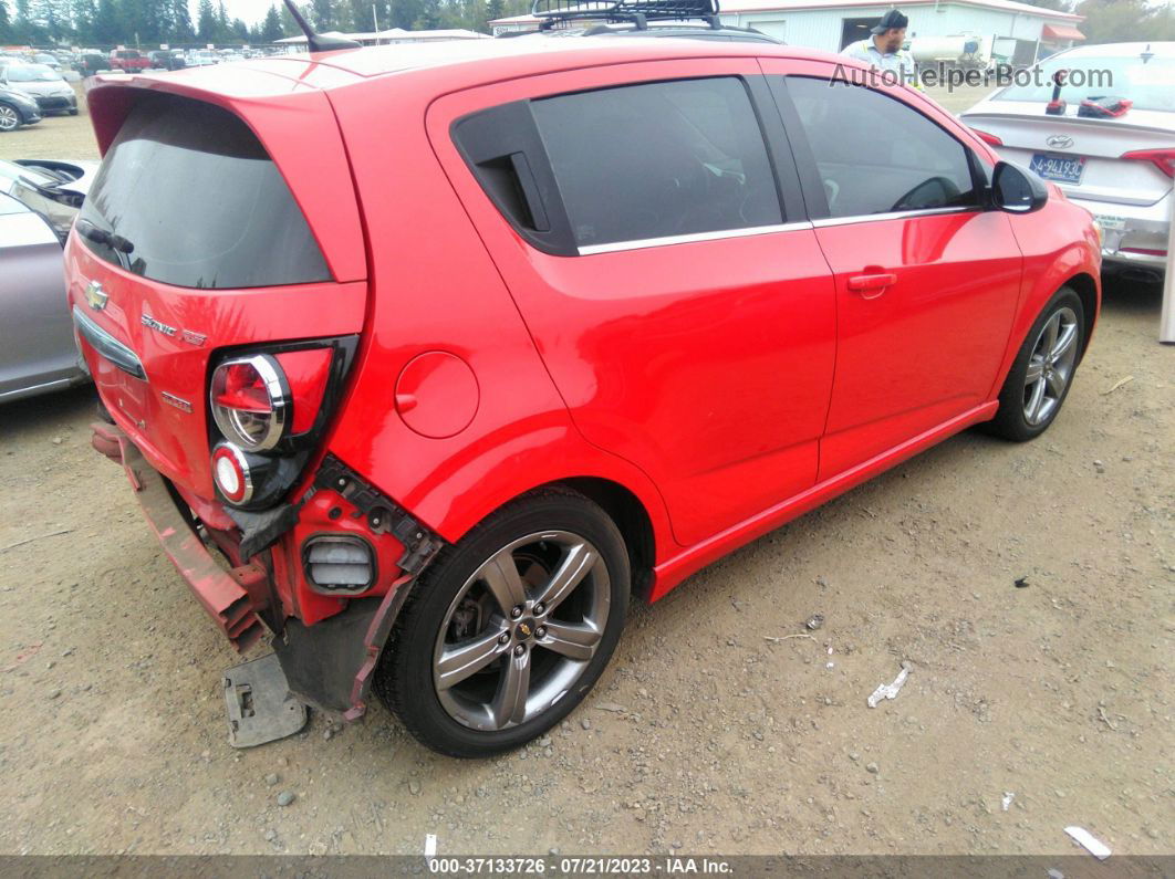 2014 Chevrolet Sonic Rs Red vin: 1G1JH6SB1E4108361