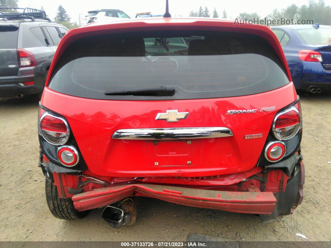 2014 Chevrolet Sonic Rs Red vin: 1G1JH6SB1E4108361