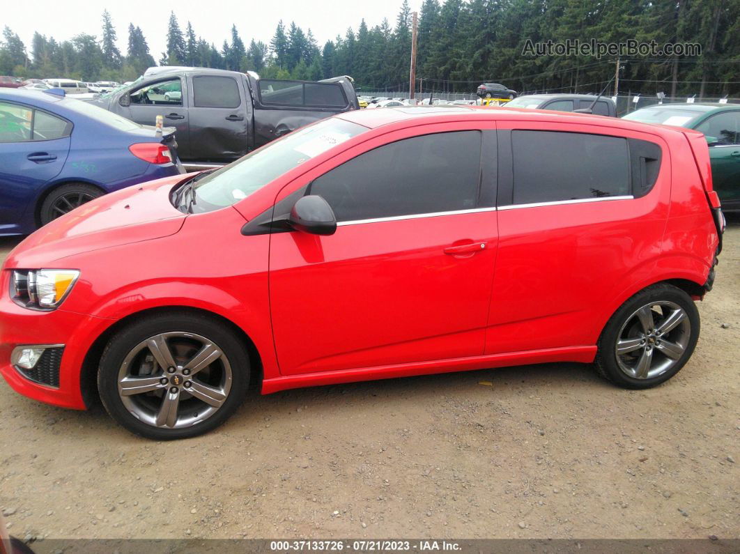 2014 Chevrolet Sonic Rs Red vin: 1G1JH6SB1E4108361